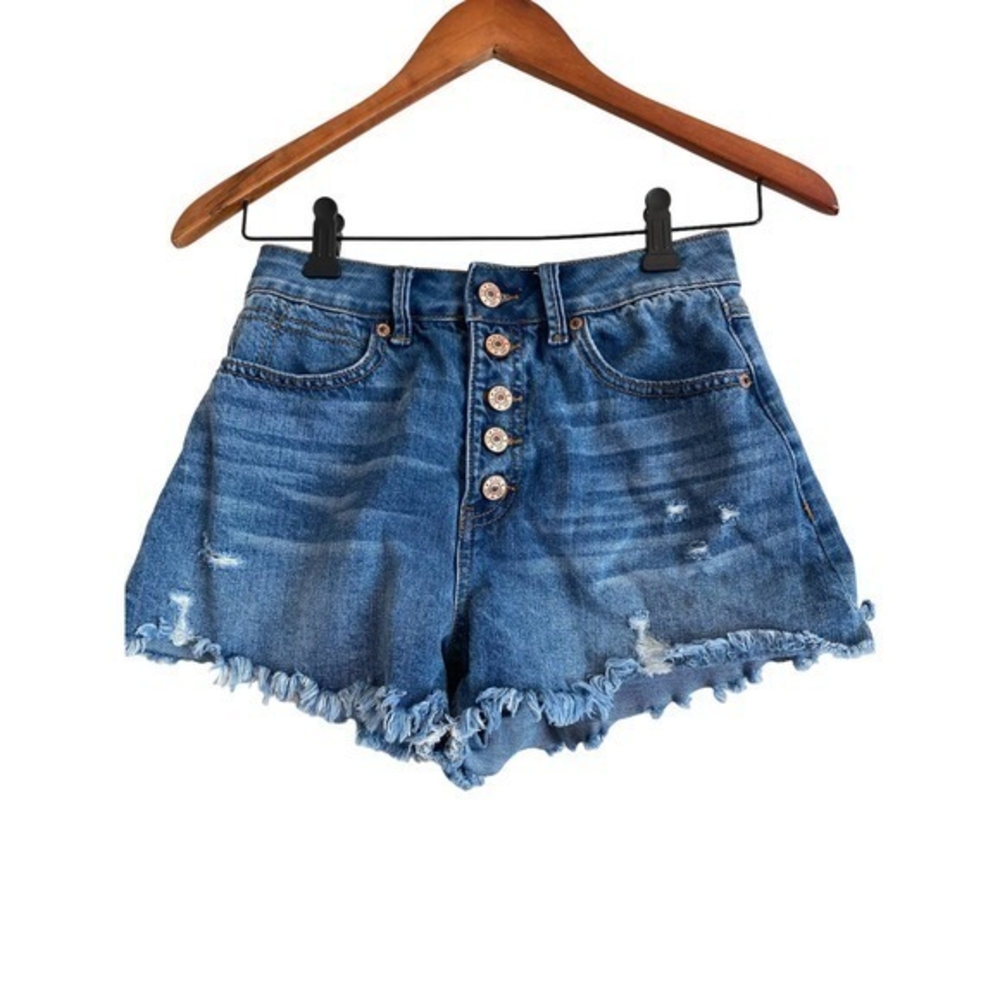 Rewash Button Fly Denim Shorts